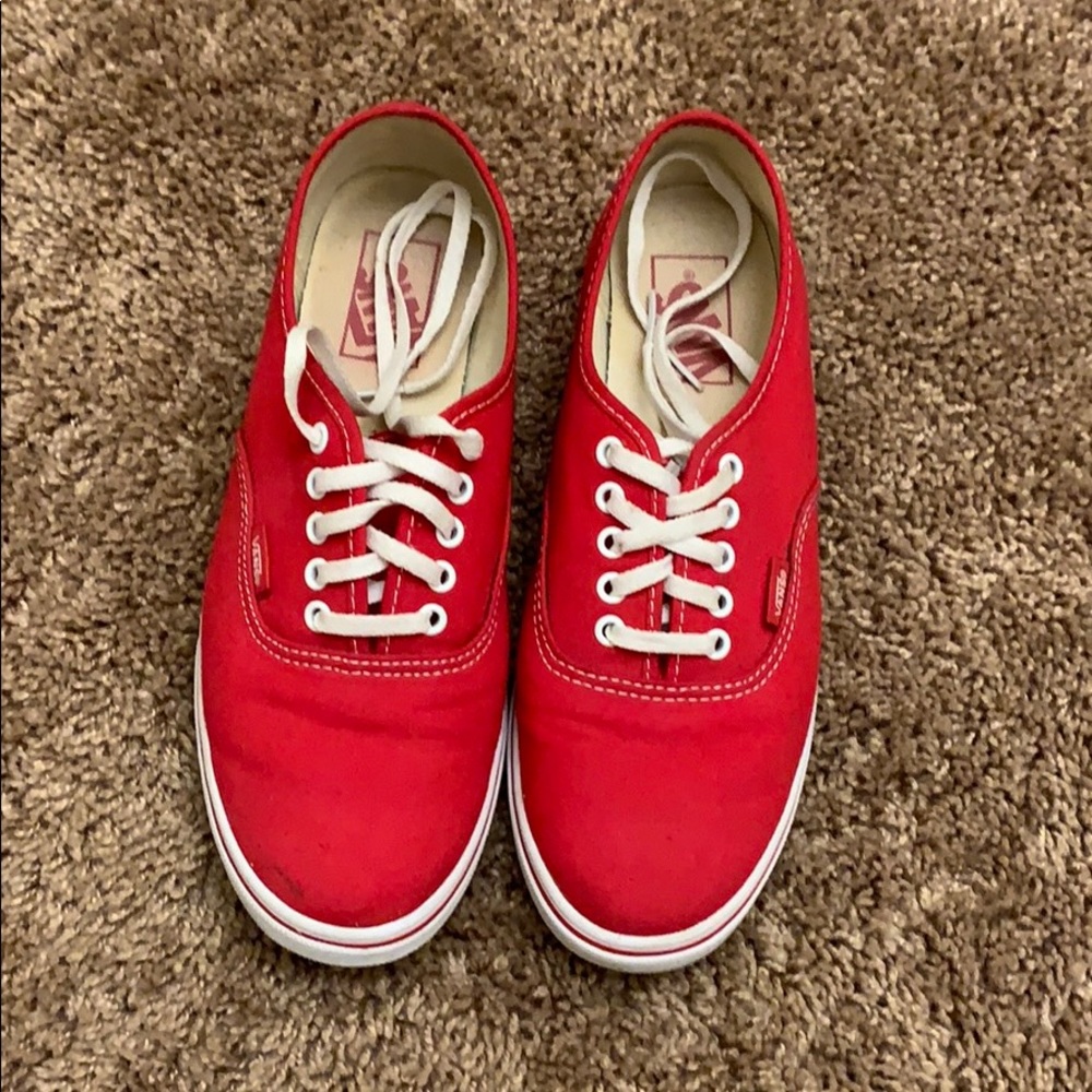 Red Vans Lo Pro